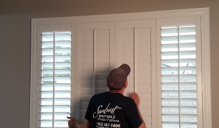 Installation of plantation shutters in Honolulu